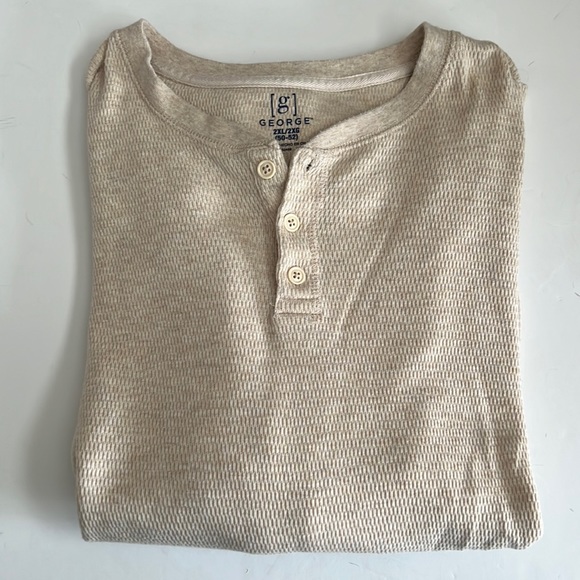 George Other - George Cream Long Sleeve Thermal Shirt